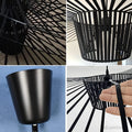 Shadowsleek Pendelleuchte - Elegante Schwarze Hut-Design Deckenlampe