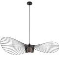 Shadowsleek Pendelleuchte - Elegante Schwarze Hut-Design Schwarz Deckenlampe
