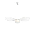 Shadowsleek Pendelleuchte - Elegante Schwarze Hut-Design Weiß Deckenlampe