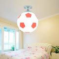 Simplesphere - Deckenleuchte Fußball Rot Deckenlampe