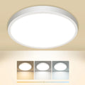 slochi Deckenlampe LED Deckenleuchte Flach 3Farben - 3000K/4000K/6500K IP44 Wasserfest Rund Badlampe Decke 15W 1500LM