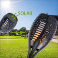 Solar-Fackel Mit Flammeneffekt – Led Gartenleuchte Solar Außenleuchte Garten