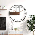 Stahl-Walnuss Wanduhr Wanduhr