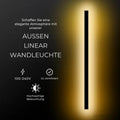 Svelte - Moderne Lineare Wandleuchte Außenwandleuchte