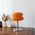 Sweetglow - Macaron Glas-Tischleuchte Orange Tischlampe