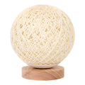 Wovenglow - Rattan Kugel Tischlampe Beige